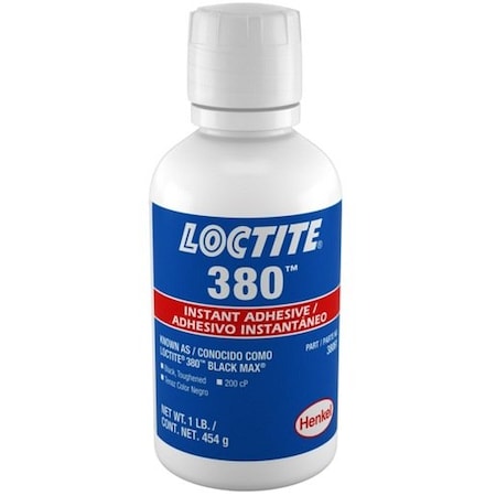 Henkel General Purpose Instant Adhesive, Small Gap, Multipurpose, Bottle, Viscous Liquid 380 1LB IDH 135424